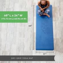 5mm Thick Non-Slip Cushioned Exercise Mat For Hot Yoga Pilates And Floor Workouts