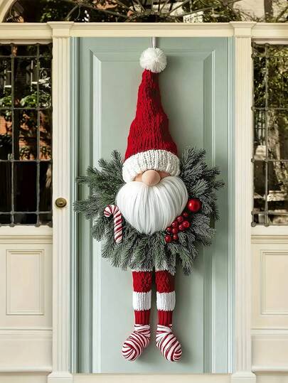 1 adet 2 boyutlu Noel Cücesi Çelengi Afişi, Cüce Çelenk Süsü, Noel Tarzı Çelenk Kapı Askısı, Çelenkler ve Cücelerle Baskılı, Örgü Şapkalar ve Çizgili Çorap Detayları, Noel, Ev, Ofis ve Kapı Süslemeleri ve Tatil Öne Çıkanları, Noel Süslemeleri ve Yeni Yıl Süslemeleri için uygundur. (Çelenk Yok)