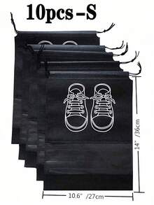 1/5/10pcs Shoes Storage Bag With Rope Travel Storage Bag With Secure Drawstring Closure Portable Waterproof Shoes Packing Bag Multifunctional Storage Bag Shoe Organizer Waterproof Beach Bag For Men And Women Travel Supplies, Home Storage And Organization Supplies Travel Essential Back To School Travel Essentials Travel Accessories Travel Must Haves Vacation Summer Holiday School Accessories Stuff Back To School Supplies