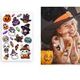 Fiestas Guirca Tatouages temporaires Halloween Little Monsters pour enfants et filles, ensemble d'autocollants de monstres, vampires, sorcières et fantômes avec des motifs colorés et amusants, idéal pour fêtes à thème et célébrations d'Halloween - Multicolore - Voir 2