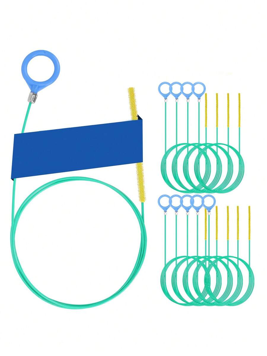 1/2/5pcs Drain Cleaner Tool, Drain Clog Remover, Hair Clog Remover, Shower Drain Cleaner, Sink Drain Opener, Nylon Coated Anti-Breakage Metal Sink Drain Snake, Kitchen Sink And Bathtub Drain Cleaning Rod, Sink Drain Clog Remover, Hair Drain Cleaner, Toilet Drain Cleaner, Suitable For Bathroom Sink, Bathtub, Shower, Pipe Drain