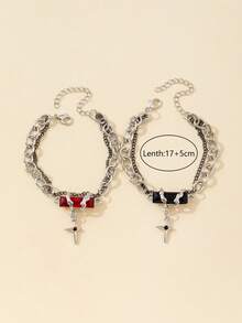 Starry Wrapped Rhinestone Titanium Steel Men Bracelet, New Design, Fashionable Accessory