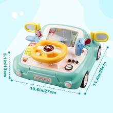 Juguete de Camión para Niños y Niñas de 3 Años y Más, Juguete de Coche con Volante, Luces y Sonidos, Gran Vehículo Divertido, Regalo de Coche de Empuje, Adecuado para Cumpleaños y Navidad - verde - Ver 3