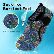 Scurtain Barefoot Water Shoes For Women Men Beach Swim Aqua Socks Summer Quick-Dry Sandals Slippers - 老藍 - 查看 4
