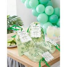 DMargs And Matrimony Bachelorette Favor Bags 12PCS Margarita Party Gift Bags With Satin Drawstrings For Hangover Recovery Kits And Wedding Plies - màu xanh lá - Xem 4
