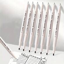 6 piezas Bolígrafos marcadores de estilo minimalista con líneas - Ideales para bocetos, dibujos y diarios, tinta de flujo suave adecuada para ilustraciones precisas