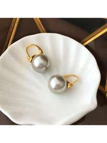 A Pair Of Hong Kong Style Earrings, Elegant And Fashionable Earrings, Ladies' Jewelry, Suitable For Daily Wear - Holiday And Mother's Day Holiday Gifts - Gifts For Friends - Xám - Xem 6