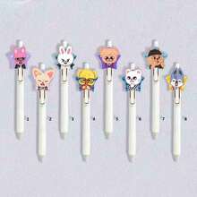 1pc Hot SKZOO Anime Merchandise, Kpop Anime Merchandise Stationery Supplies, High Aesthetic Stationery Gifts, Small Surprises, Give To Friends And Family, Random Styles - Multicolor - View 2