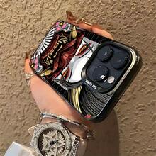 Funda de teléfono Samurai de Japón para iPhone 17 16 15 14 13 12 11 Pro Max Air Plus cubierta trasera mate antigolpes carcasa protectora diseño cultural japonés accesorios exclusivos moda temática premium coleccionistas estilo tradicional protección - Negro - Ver 1