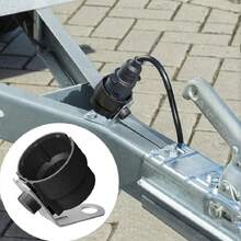 Trailer Plug Holder 7 Pin /13 Pin Trailer Connector Trailer Parts Mounting On Trailer Drawbar Parking Cover Accessories Black