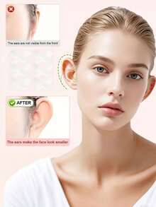 6/18/36 szt. naklejek na uszy, samoprzylepne niewidoczne taśmy korekcyjne do uszu, kosmetyczne nalepki na uszy, niewidoczne klipsy do uszu w kształcie elfów, odpowiednie do cosplayu i kostiumów, wygodne i bezpieczne taśmy podnoszące uszy, do makijażu i urody, przystępna cena, prezent świąteczny, kosmetyki, narzędzia do makijażu, tanie towary, prezent, prezent dla kobiet, prezent świąteczny - Przezroczysty - Zobacz 3