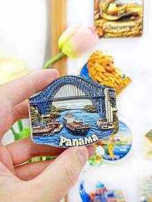 Imán de nevera con diseño 3D estéreo de recuerdo de viaje a América, decoración del hogar