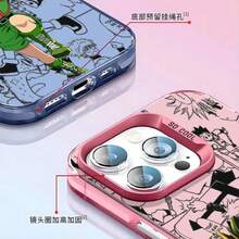 Custodia compatibile con anime giapponesi per Apple 15, 14, 13, 12, 11, XS, XR, X, Pro, Max, Plus, colorata in argento - compatibile con custodie per iPhone 17, 17 Pro, 17 Pro Max