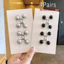 2/4Pairs Adjustable Invisible Belt Set For Women - Instant Buckle Waist Cincher With Sparkle Decor, Suitable For Jeans And Casual Pants - Accessory