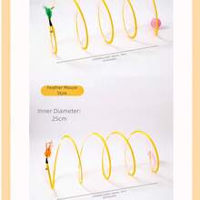 Cat Toys - Cat Tunnel, Teaser Wand, Self-Entertainment Toys, Small Mouse, Feather, Cat Ball, Kitten - Multicolor - View 9