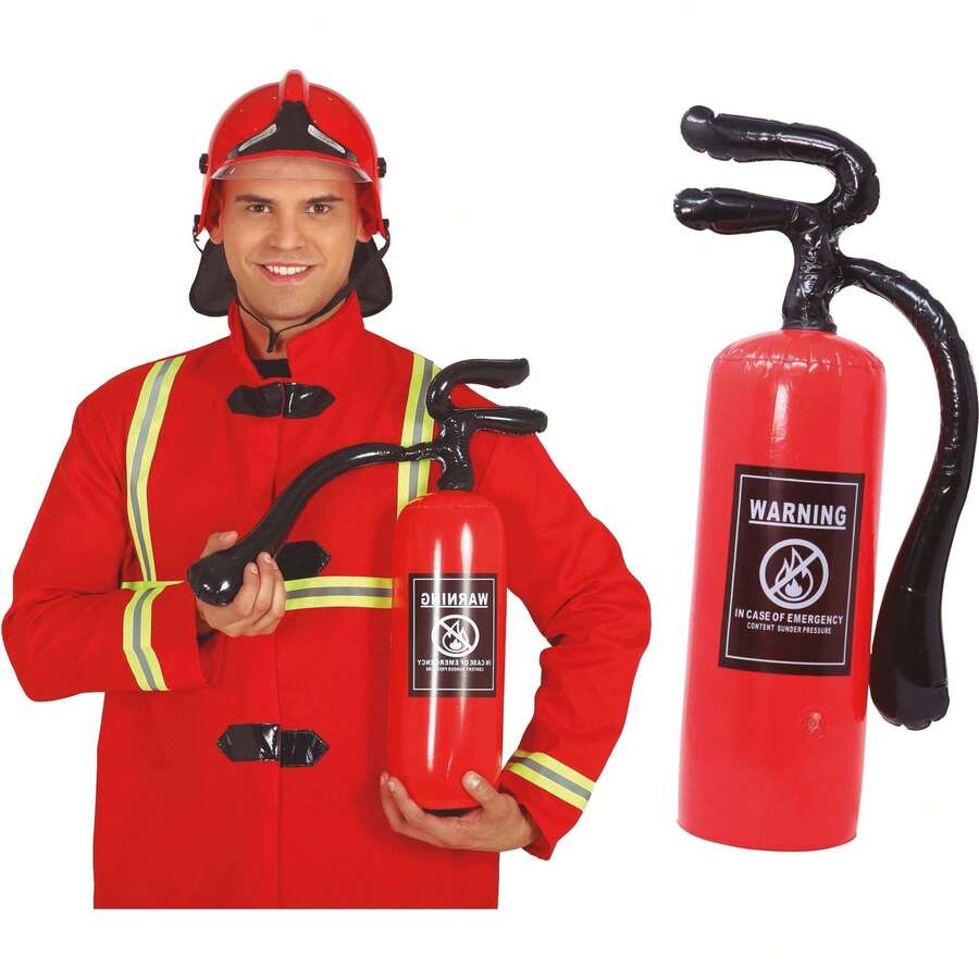 Fiestas Guirca Inflatable Fire Extinguisher For Kids For Parties And Celebrations, Pretend Accessory With Emergency Warning Design, Ideal For Games, Decoration And Themed Events, Promotes  Fun And Awareness - FREE Shipping ✅ Delivery Within 24/48 Hours To Spain (Peninsula) - Multicolor - View 1