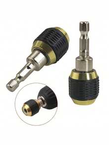 BUFF STA All-Diamond Drill Bit Holder Adapter, Durable Carbon Steel, 1/4" Hex Shank, Easy Drill Bit Replacement, Non-Slip Handle Suitable For Impact And Screwdriver Use, Woodworking Power Tool Accessory, Home Improvement - Multicolor - View 2