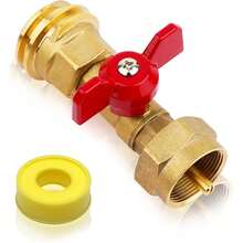 1lb  Tank Adapter With Valve,20 Lb To 1lb  Adapter Converter For 1lb/16.4oz Disposable Throwaway Cylinder,Hook Up Small  Tanks When 20lb Ran Out