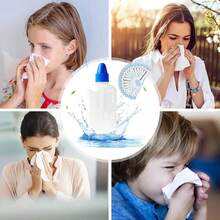 Botella de Lavado Nasal de 250ml - Limpiador Nasal para Niños y Adultos, Alivia Congestión Nasal - Multicolor - Ver 7