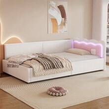 Futons - White + Velvet + 90cm*200cm - View 2