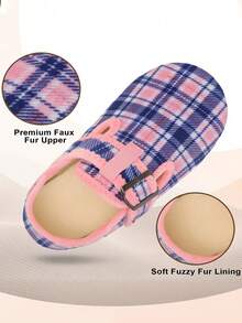 Leisfit Women's Autumn And Winter Velvet Flat Shoes, Comfortable And Breathable Round Toe Casual Shoes, Low Cut Adjustable Soft Soled Warm Home Casual Shoes, Suitable As Gifts For Wives And Mothers - Powder Blue - View 5