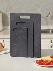 1pc Thick Cutting Board, Separate For Raw/Cooked Food, Fruit & Vegetable Chopping Board, Kitchen Supplies - Multicolor - View 3