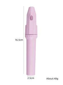 5合1粉紅色便攜式電動美甲磨甲機，電動美甲修甲組，適用於壓克力、凝膠指甲油、美甲與足部護理拋光與塑形工具，小型磨機需另購電池，適合女性或女孩日常DIY美甲使用 - 粉色 - 查看 6