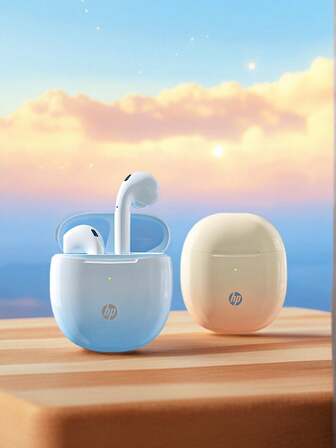  HP trådlösa hörlurar med premiumljud 5.3-tums hörlurar med automatisk parkoppling, 30 timmars speltid, lätta IPX4-vattentäta trådlösa hörlurar med mikrofon för iPhone och Android, spelhörlurar och högtalare med mikrofon, julklapp, present till mors dag