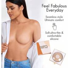 Sticky Nipple Covers Silicone Pads Skin Boob Covers Nipple Cover Nipple Shield - 最初的 - 查看 3