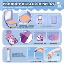 Girls' Make-Up Play Set, Children's Performance Handbag, Princess Role-Play Toy, Portable Princess Cosmetic Case Ideal For Girls Aged 3-8, This Make-Up Play Set Simulates Dressing Up Scenarios For Fashion-Themed Make-Up Parties. Perfect Birthday Or Christmas Gift (Note: Contains Non-Functional Cosmetics; Cannot Be Applied To Skin). - Multicolor - View 4