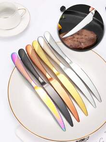 1/4 Piece Dinner Knives,Stainless Steel Steak Knife Set For Restaurant, Hotel, Steak Service