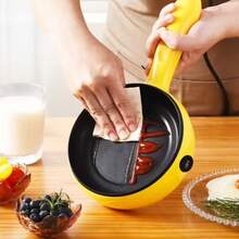 RAF 多功能电煎锅，迷你电蒸锅，适合1-2人家庭厨房使用，可用于蒸早餐、煎蛋和烹饪牛排，情人节和圣诞节礼物折扣