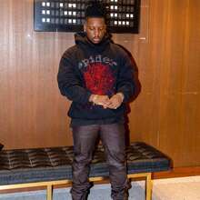 Spider Web Fashion Hip-Hop Printed Flower Hoodie, European And American  Brand Large-Sized Loose Men's And Women's Hooded Sweatshirt Set - Bộ đồ đen 3 - Xem 4