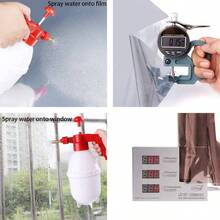 Pelcula de espejo unidireccional para ventana, privacidad diurna, esttica, no adhesiva, control de calor, anti, tinte de ventana para el hogar y la oficina, color negro y plateado, 6 mm, 17.5 pulgadasx 6.5 pies - Marrón y plateado + 17.5 Inch x 6.5 Feet - Ver 8