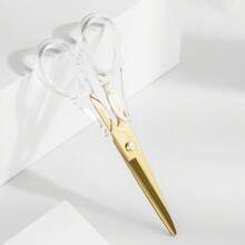 1 件装多用途亚克力剪刀 - 不锈钢 - 6.5 英寸 - 适用于办公室、家居、艺术和工艺品的布料剪刀