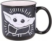 Stor 400 ML CERAMIC BREAKFAST MUG IN THE CHILD MANDALORIAN GIFT BOX - Black - View 1