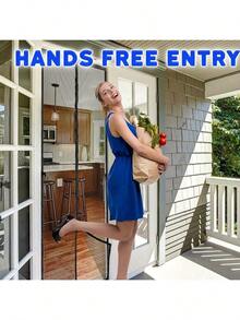 Magnetic Mesh Screen Door, Magnetic Curtain, Self-Sealing Thickened Mesh Partition, Effectively Blocks Mosquitoes, Suitable For Indoor And Outdoor Use, Can Be Used As Indoor Partition, Applicable To Bedroom, Wardrobe Door, Perfect Gift For Women, Also Suitable For Balcony, Office, Bathroom, Living Room, Bedroom, Wedding, Kitchen, Dorm, Home Decor, Ideal Choice For Bathroom Accessories, Autumn Decor, Furniture, Curtains, Mosquito Net - Multicolor - View 7