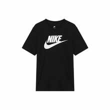 Nike Sportswear Classic Logo Print Crew Neck Retro American Style Short Sleeve T-Shirt, Men, Black