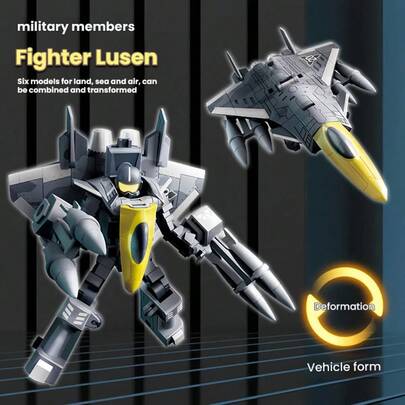 ¡El robot transformable de seis cuerpos ya está aquí! Se puede transformar en varias figuras y es muy flexible. Es un juguete divertido, genial y fácil de armar.