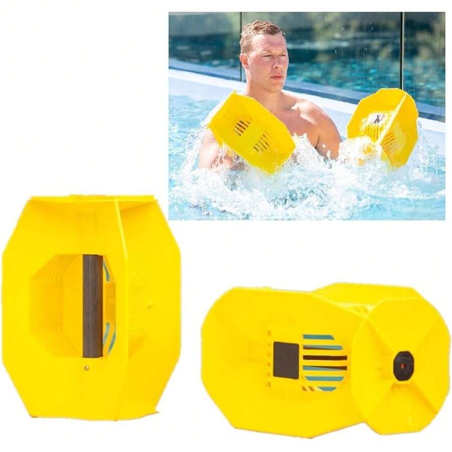 Hydro Tone - HYDRO-BELL Pool Weights For Water Exercise Pair | Water Weights | Functional Strength  With Pool Weight | Aquatic Exercise Equipment | Quick Start Guide