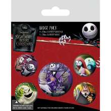 Nightmare Before Christmas Character Badge Set (Pack Of 5) (Multicoloured) - 100% Mixed - (PM172) - Multicolor - View 1