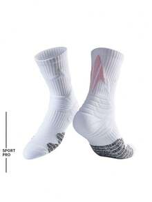 3/1 Pair, Men's Mid Tube Socks, Men's Sports Socks, Men's Badminton Socks, Sports Training Socks, Women's Sports Socks, Practical Professional Basketball Socks, Football Socks, Badminton Socks, Towel Bottoms, Sports Running And Long-Distance Running Socks, Suitable For Youth/Students/Sports Outfits - Multicolor - View 6