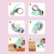 CUTTRSZE 1pc Tape Gun Tape Cutter Tape Packaging Machine, Metal Packaging Tape Dispenser Gun Box Sealing Machine ‌, Suitable For Household And Warehouse Box Sealing,Back To School,School Supplies,Office And Study Supplies/Tapes, Adhesives And Fasteners/Tape Cutters,Carton Sealer