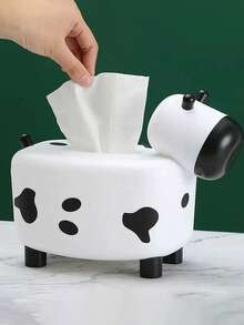 2 Stücke kleine Kuh Taschentuchbox, Multifunktionale Taschentuchhalter für Wohnzimmer, süße Kuh-Stil Taschentuchbox, Multifunktionale Aufbewahrungsbox für Zuhause, Haushaltorganisation & Aufbewahrungsbedarf, Schreibtischdekoration, Heimdekoration, ästhetische Raumdekoration