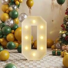 28.74 英寸 LED 发光字母 A-Z - 易于组装，电池供电，是生日、求婚、婚礼、活动的理想之选 - 暖光