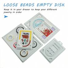 [3 Pcs Bead Tray] 1pc/2pcs/3pcs Bead Tray DIY Bead Design Plate, For Making Bracelets And Necklaces, Shaping Measurement DIY Tools