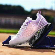 Zapatos para hombre Zapatillas de running Zapatos deportivos versátiles de suela blanda Zapatos duraderos y resistentes a las arrugas - T5755 Rosa - Ver 8