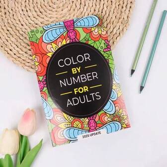 [Color By Number For Adults]Relaxing Paint-By-Numbers Book With Vibrant Floral & Butterfly Design, Update - Perfect Stress-Relieving Activity & Unique Gift For Holidays & Birthdays, Coloring Book, Creative Relaxation, Artistic, Detailed Illustrations