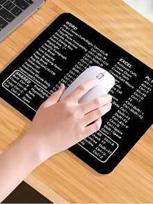 ProMaster Keyboard Shortcut Mouse Pad - Thick Non-Slip Rubber Material, Improves Work Efficiency, Size 9.45 X 7.9 Inches, Compatible With Microsoft Word And Excel On Windows, Ergonomic Design For Comfortable Use. Back To School Gaming Mouse Pad, Desktop Accessory, Office Supplies, Office Desk Accessory, Mouse Pad. - Multicolor - View 9