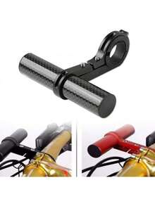 Extensor de manillar de bicicleta VGEBY1, marco de extensión para manillar doble/único para ampliar el espacio del manillar ( 3) - #4 (tubo de fibra de carbono negro de 10 cm) - Ver 4